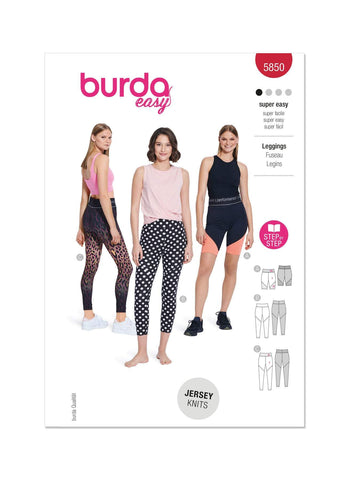Burda - 5850 Misses' Leggings