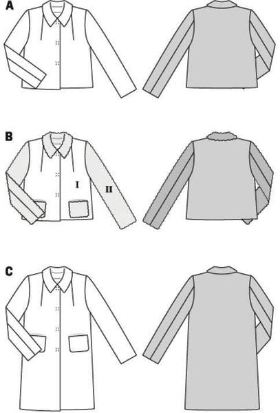 Burda - 5855 Misses' Jacket & Coat
