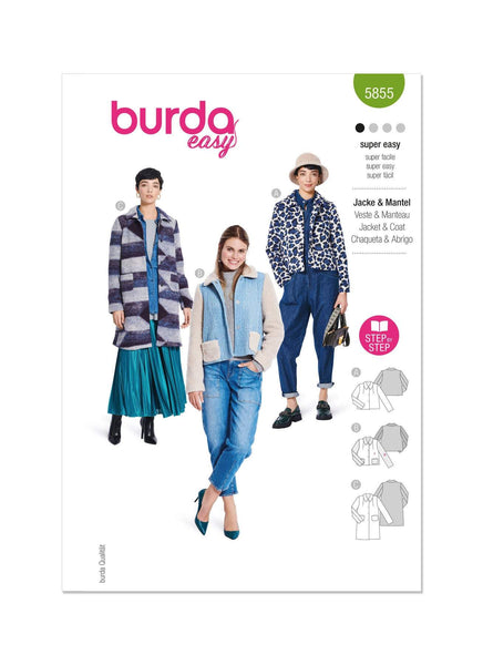 Burda - 5855 Misses' Jacket & Coat