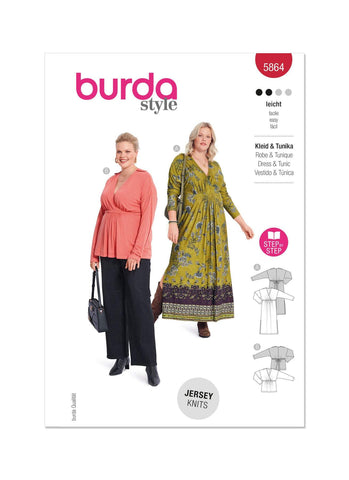 Burda - 5864 Misses' Dress & Tunic Top