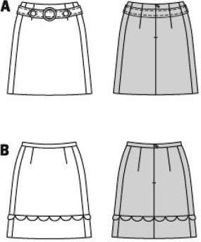 Burda - 5868 Misses' Skirt