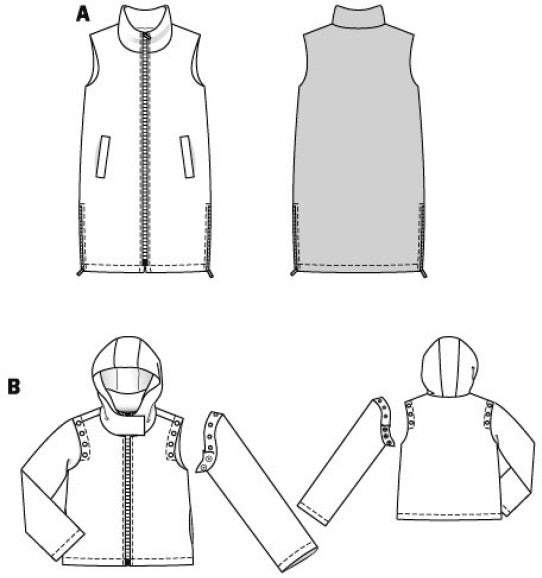 Burda - 5869 Misses' Waistcoat/Vest & Jacket