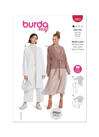 Burda - 5883 Misses' Jacket & Coat