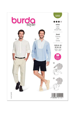 Burda - 5895 Semi-fitted Mens Shirt