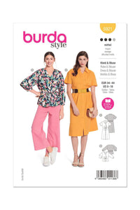 Burda - 5921 Semi-fitted Shirt Dress and Shirt
