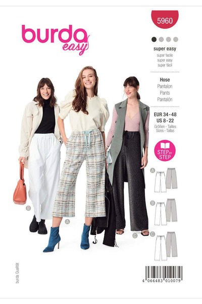 Burda - 5960 Misses' Pants