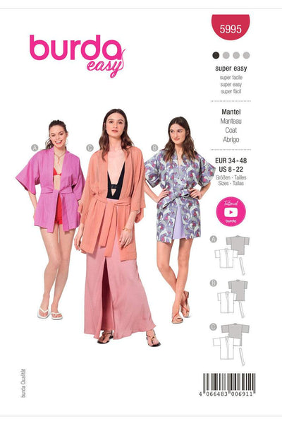 Burda - 5995 Robe Style Coat