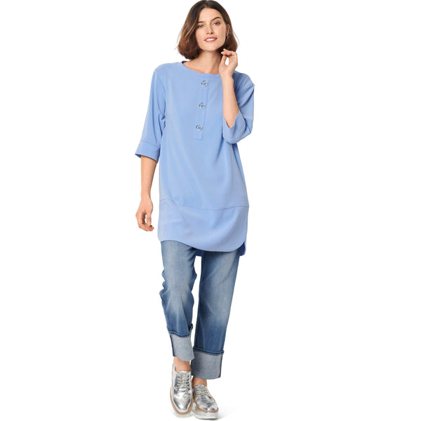 Burda - 6060 Tunic Top with Bands / Dress with Flounces and Elastic Waist