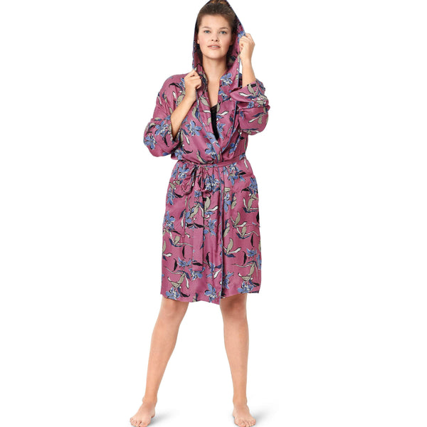 Burda - 6094 Bathrobe with Hood and Patch Pockets
