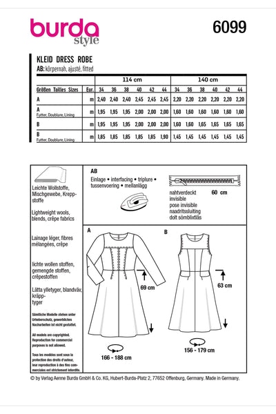 Burda - 6099 Dresses