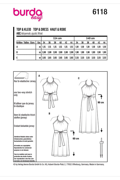 Burda - 6118 Top & Dress