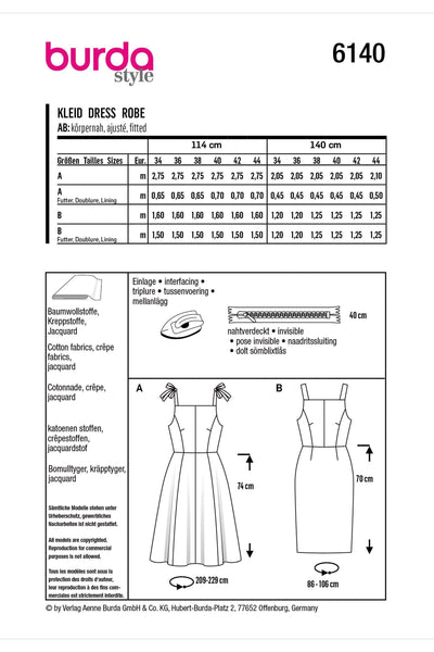 Burda - 6140 Dresses