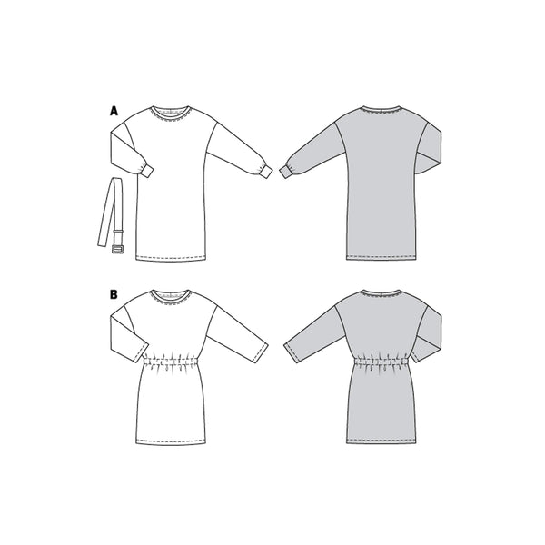 Burda - 6180 Shirtdresses – Overcut Shoulders