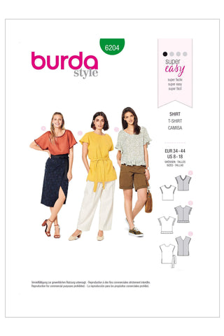 Burda - 6204 Blouse Shirt