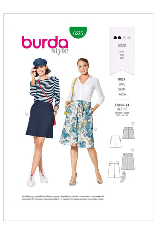 Burda - 6235 Skirt with Yoke