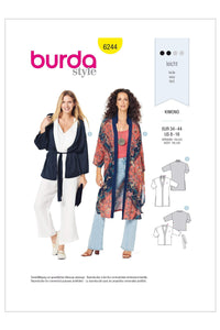 Burda - 6244 Robe Style Coat/Jacket