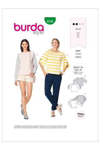 Burda - 6246 Sweatshirt with Round Neckline