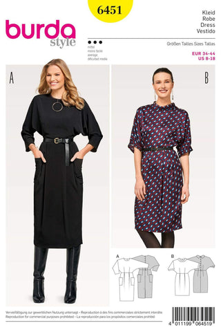 Burda - 6451 Ladies Dress