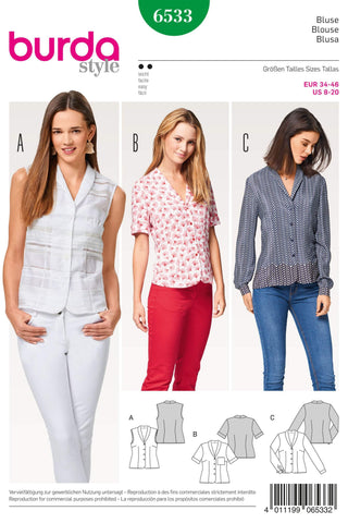 Burda - 6533 Ladies Blouse