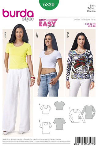 Burda - 6820 Ladies Top