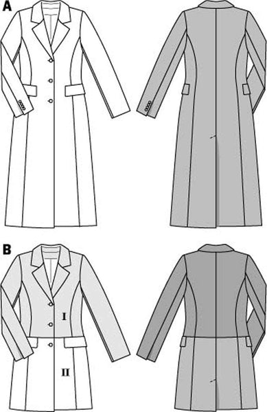 Burda - 6845 Ladies Coat/Jacket