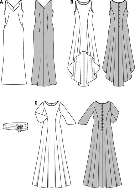 Burda - 6866 Ladies Dress Evening