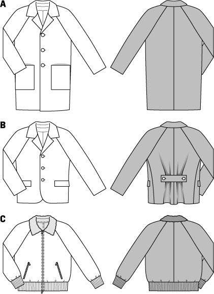 Burda - 7142 Mens Coat/Dress