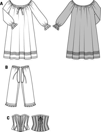 Burda - 7156 Costume Ladies-Historical