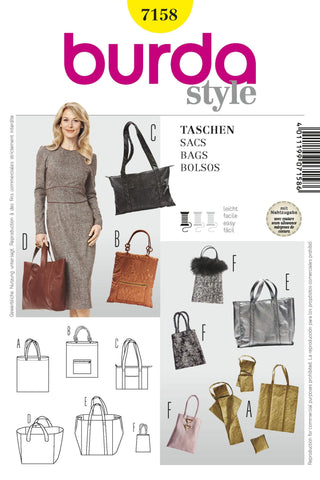 Burda - 7158 Accessory Bags