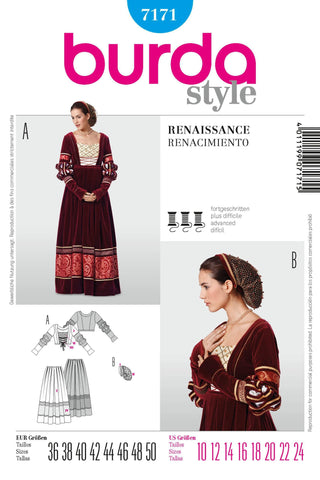 Burda - 7171 Costume Ladies-Historical