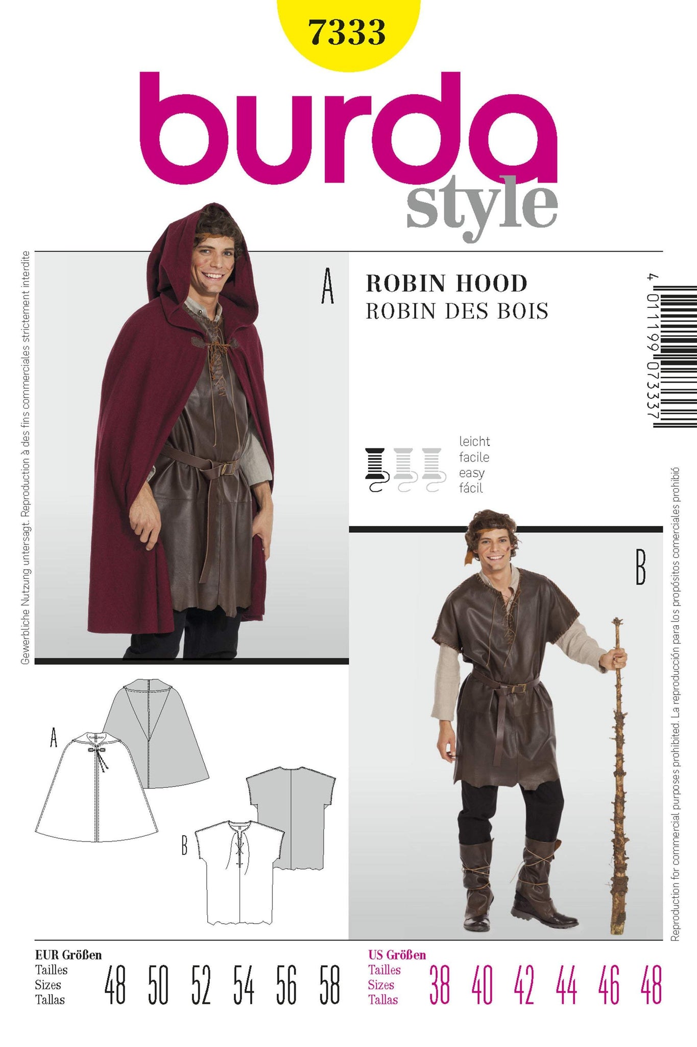 Burda - 7333 Costume Robin Hood