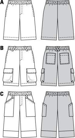 Burda - 7381 Mens Shorts
