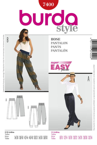 Burda - 7400 Ladies Pants