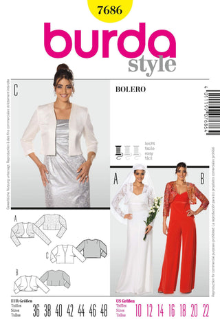 Burda - 7686 Ladies Bolero