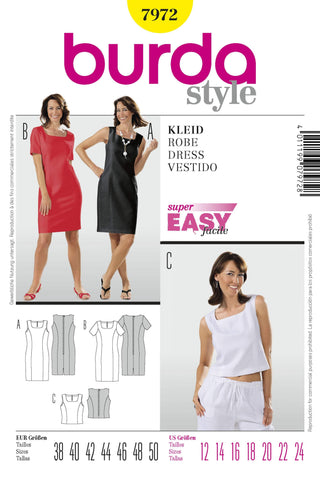 Burda - 7972 Ladies Dress/Top
