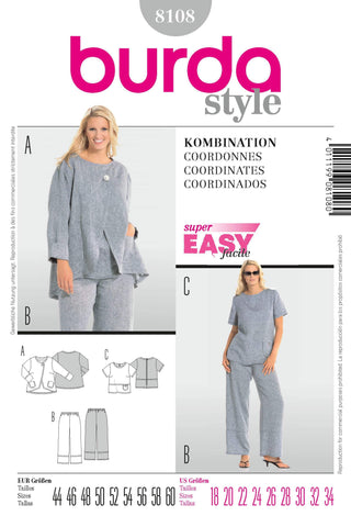 Burda - 8108 Ladies Coordinates