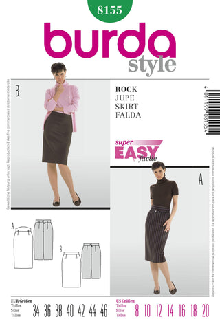 Burda - 8155 Ladies Skirt