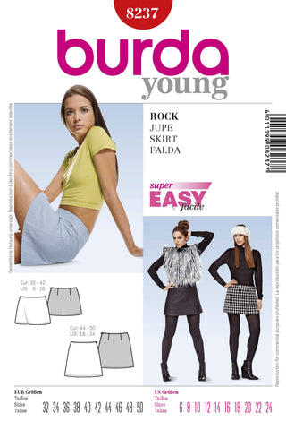 Burda - 8237 Ladies Skirt-Young