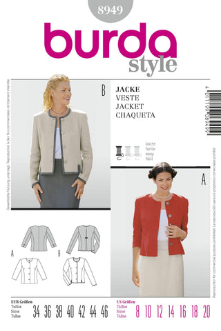 Burda - 8949 Ladies Jacket