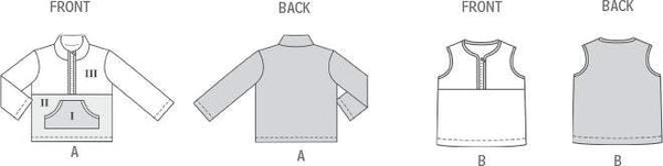 Burda - 9183 Children's Sweater & Vest