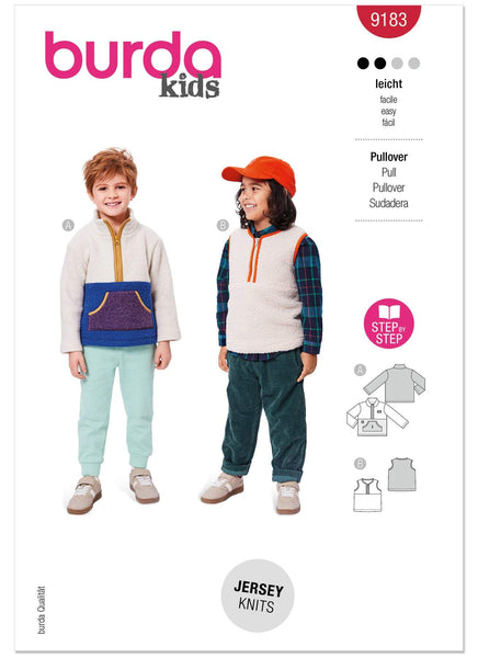 Burda - 9183 Children's Sweater & Vest