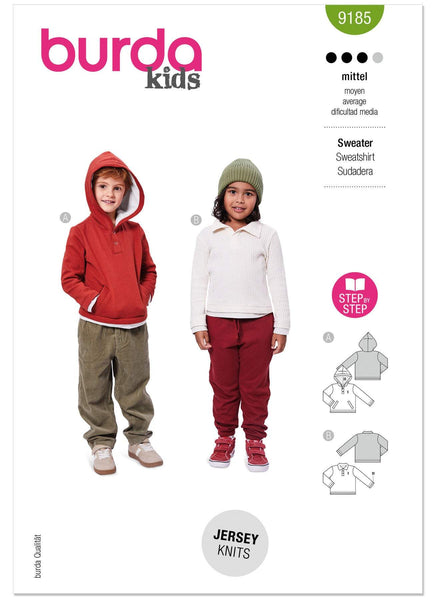Burda - 9185 Children's Sweatshirt