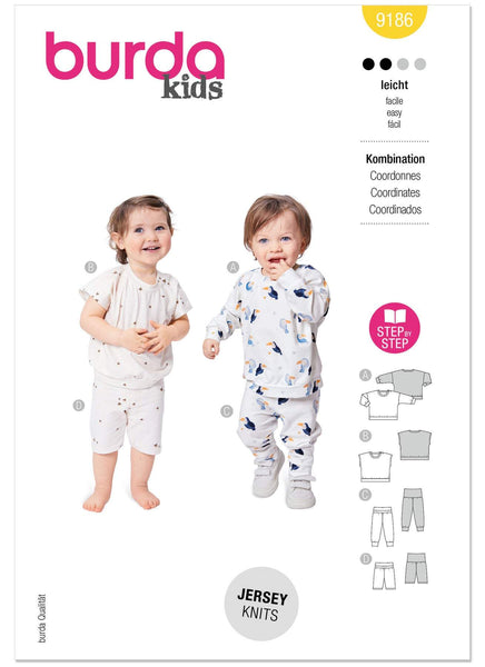 Burda - 9186 Babies Sweatshirt & Pants