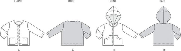Burda - 9188 Toddler's Jackets