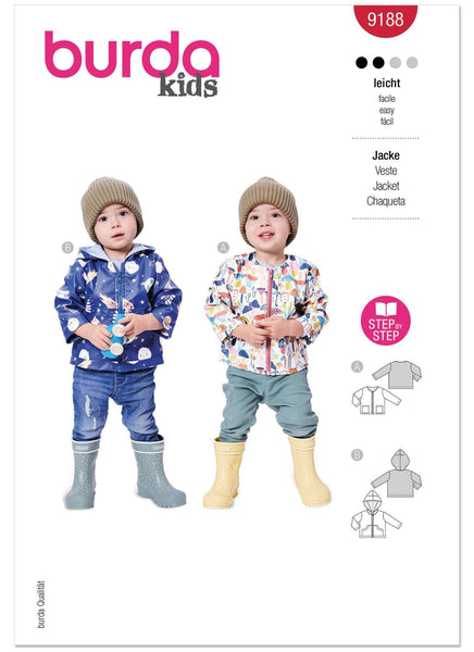 Burda - 9188 Toddler's Jackets