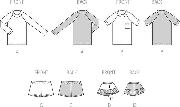 Burda - 9192 Children's Beachwear
