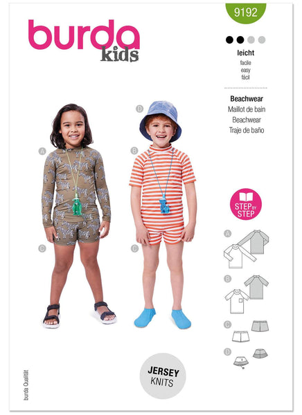 Burda - 9192 Children's Beachwear