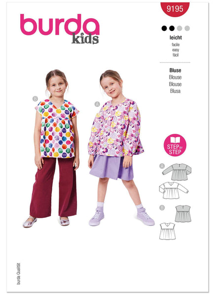 Burda - 9195 Children's Blouse