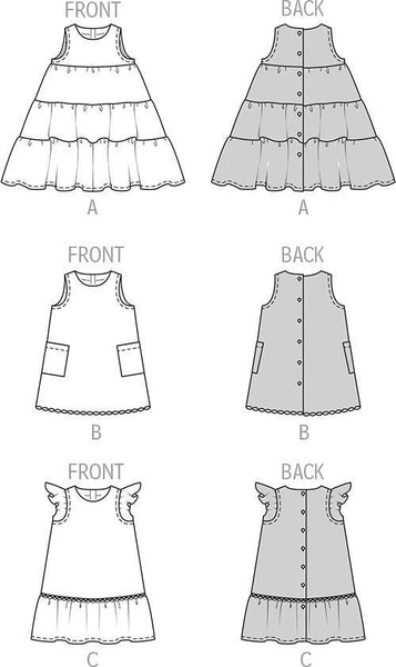Burda - 9197 Children's Dresses