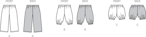 Burda - 9202 Babies Trousers